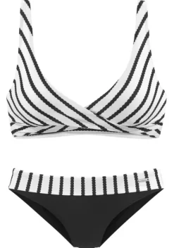 Triangel-Bikinis|LASCANA Triangel-Bikini"Cerina" Schwarz-Weis