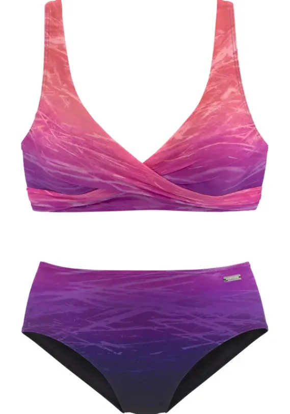 Triangel-Bikinis|LASCANA Triangel-Bikini"Raquel" Marine-Pink