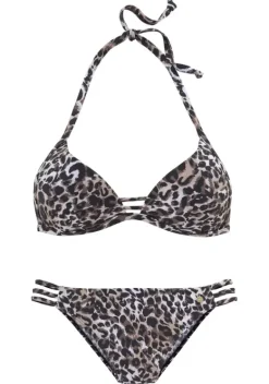 Triangel-Bikinis|LASCANA Triangel-Bikini"Raubi" Braun-Bedruckt
