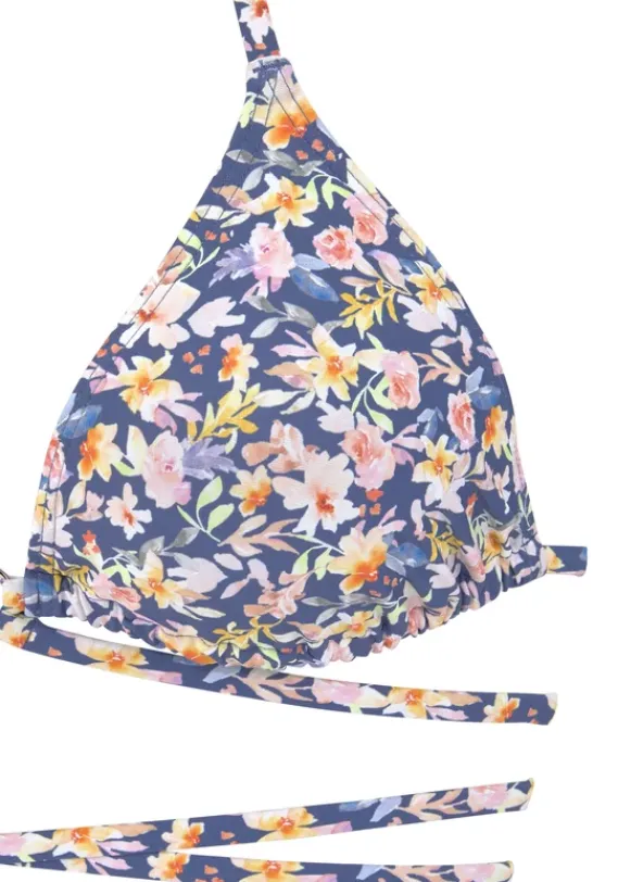 Triangel-Bikinis|Buffalo Triangel-Bikini"Tara" Blau-Bedruckt