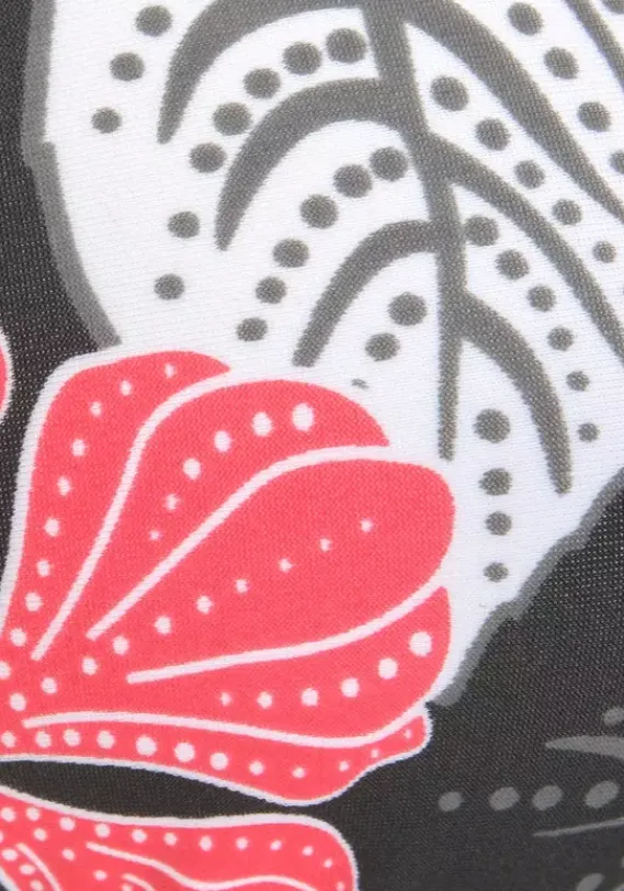 Triangel-Bikinis|Buffalo Triangel-Bikini-Top"City" Schwarz-Bedruckt