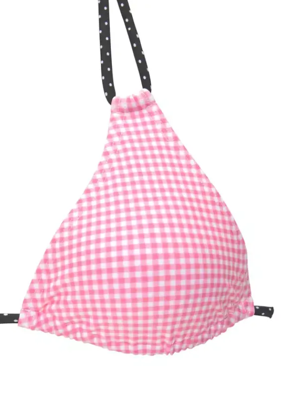 Triangel-Bikinis|Buffalo Triangel-Bikini-Top"Florida" Rosa-Schwarz