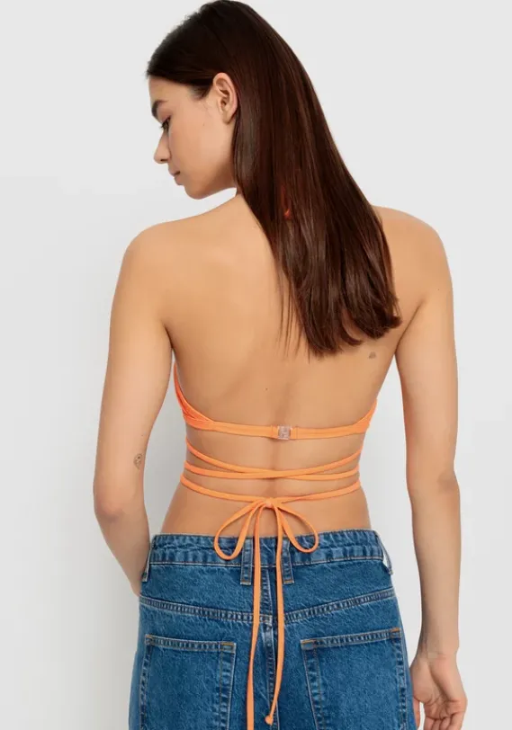 Triangel-Bikinis|LSCN by LASCANA Triangel-Bikini-Top"Gina" Neon Orange