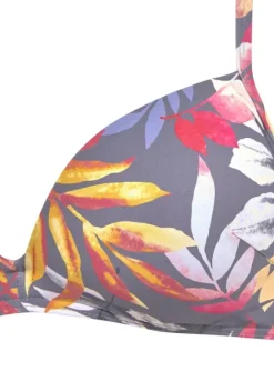 Triangel-Bikinis|Vivance Triangel-Bikini-Top"Leilani" Grau-Bedruckt