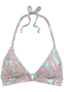 Triangel-Bikinis|Venice Beach Triangel-Bikini-Top"Paislee" Mint-Bedruckt