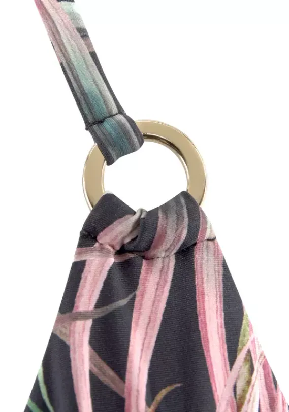 Triangel-Bikinis|LASCANA Triangel-Bikini-Top"Reese" Schwarz-Bedruckt