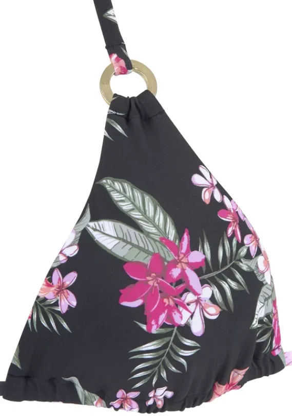 Triangel-Bikinis|LASCANA Triangel-Bikini-Top"Santini" Schwarz-Bedruckt