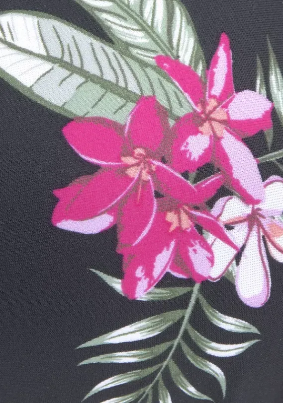 Triangel-Bikinis|LASCANA Triangel-Bikini-Top"Santini" Schwarz-Bedruckt