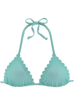 Triangel-Bikinis|LASCANA Triangel-Bikini-Top"Scallop" Turkis