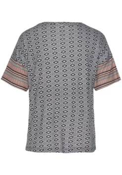 Damenshirts|Vivance Dreams T-Shirt Braun Gemustert