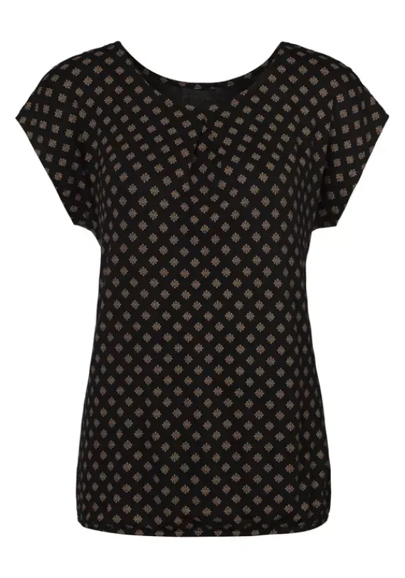 Damenshirts|LASCANA T-Shirt Schwarz