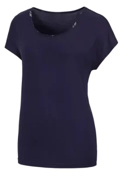 Damenshirts|LASCANA T-Shirt Dunkelblau