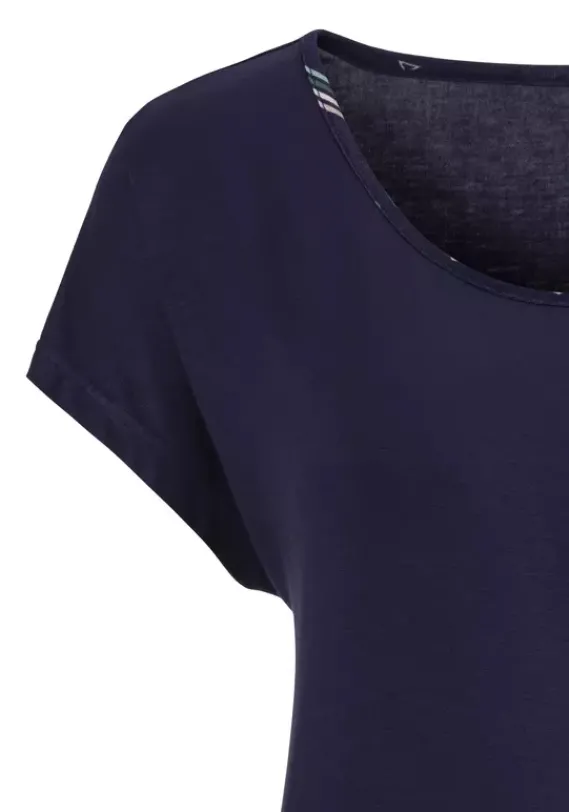 Damenshirts|LASCANA T-Shirt Dunkelblau