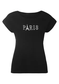 Homewear-Oberteile|Vivance T-Shirt Schwarz