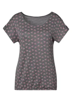 Damenshirts|LASCANA T-Shirt Dunkelgrau