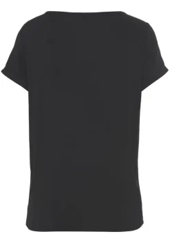 Damenshirts|LASCANA T-Shirt Schwarz