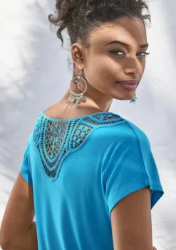 Damenshirts|Vivance T-Shirt Turkis