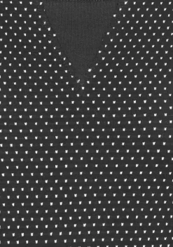 Nachhaltige Nachtwasche|Vivance Dreams Umstandsnachthemd Schwarz-Weis-Gepunktet