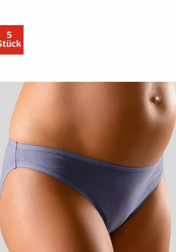 Slips|petite fleur Umstandsslip 2Xblau+2Xweis+1Xschwarz