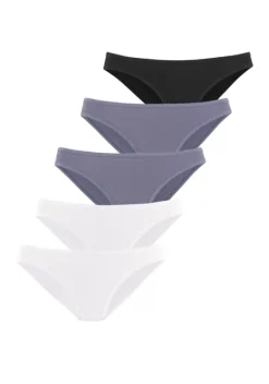 Slips|petite fleur Umstandsslip 2Xblau+2Xweis+1Xschwarz