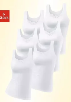 Nachhaltige Dessous & Wasche|petite fleur Unterhemd Weis