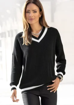 LASCANA Pullover<V-Ausschnitt-Pullover