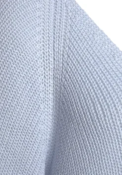 Pullover|LASCANA V-Ausschnitt-Pullover Bleu