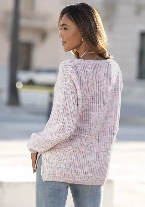 Pullover|Buffalo V-Ausschnitt-Pullover Multicolor