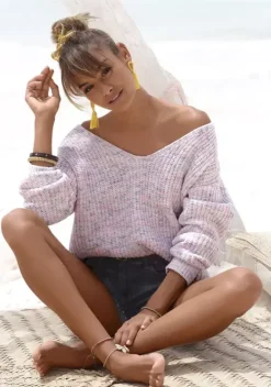 Pullover|Buffalo V-Ausschnitt-Pullover Multicolor