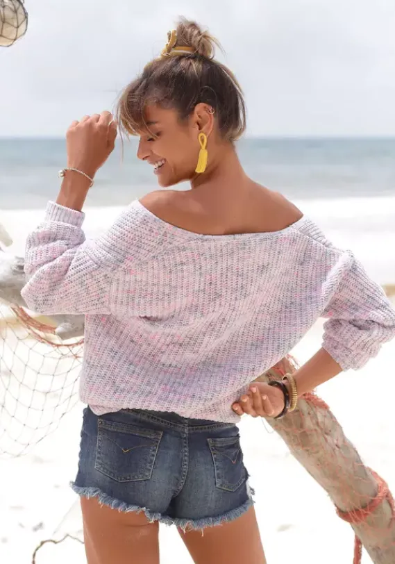 Pullover|Buffalo V-Ausschnitt-Pullover Multicolor