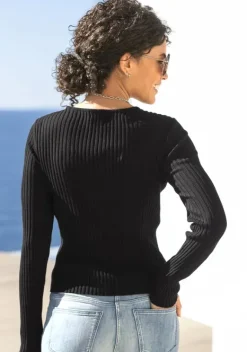 LASCANA Pullover<V-Ausschnitt-Pullover