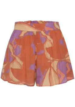 Strandmode|LASCANA Webshorts Orange-Pink Bedruckt