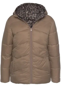 Jacken & Mantel|Bench. Wendejacke Leo-Gemustert-Camelfarben