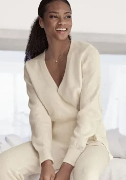 LASCANA Jacken & Mantel<Wickelstrickjacke"-Strickjacke Mit Bindeband"